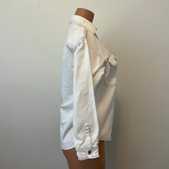 Carhartt Work In Progress Collared Denim Button Down Long Sleeve - Picture 3 of 11